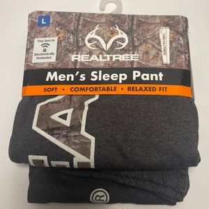 New charcoal Realtree sleep pants lounge pajamas medium Men’s camo XL